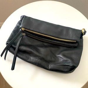 Buttery Soft Black Leather Clutch